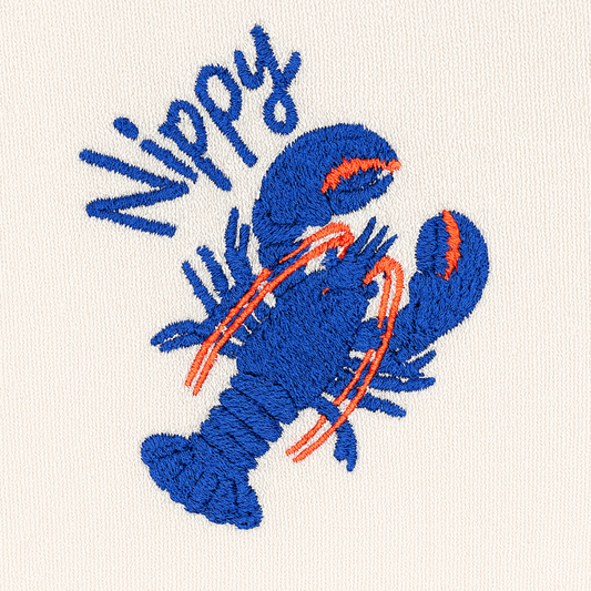 Nippy Embroidered Lobster Tee