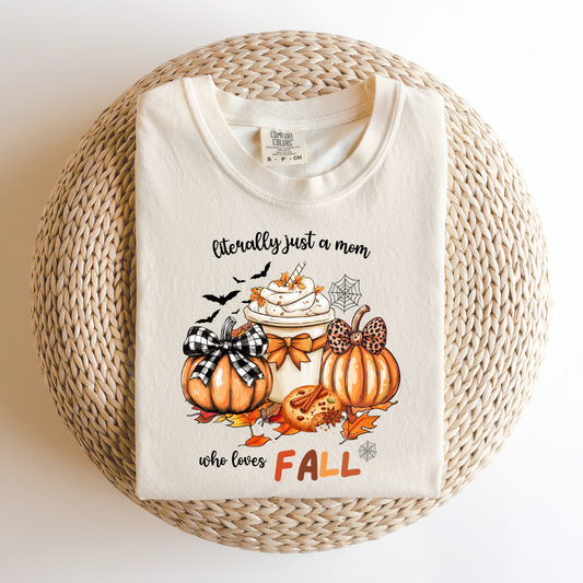 Just a Mom Who Loves Fall Tee
