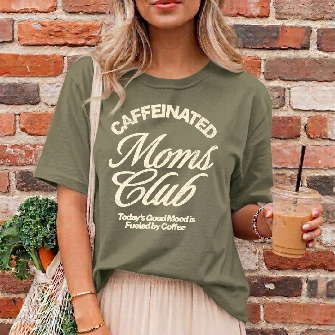 Caffeinated Moms Club Relaxed Tee