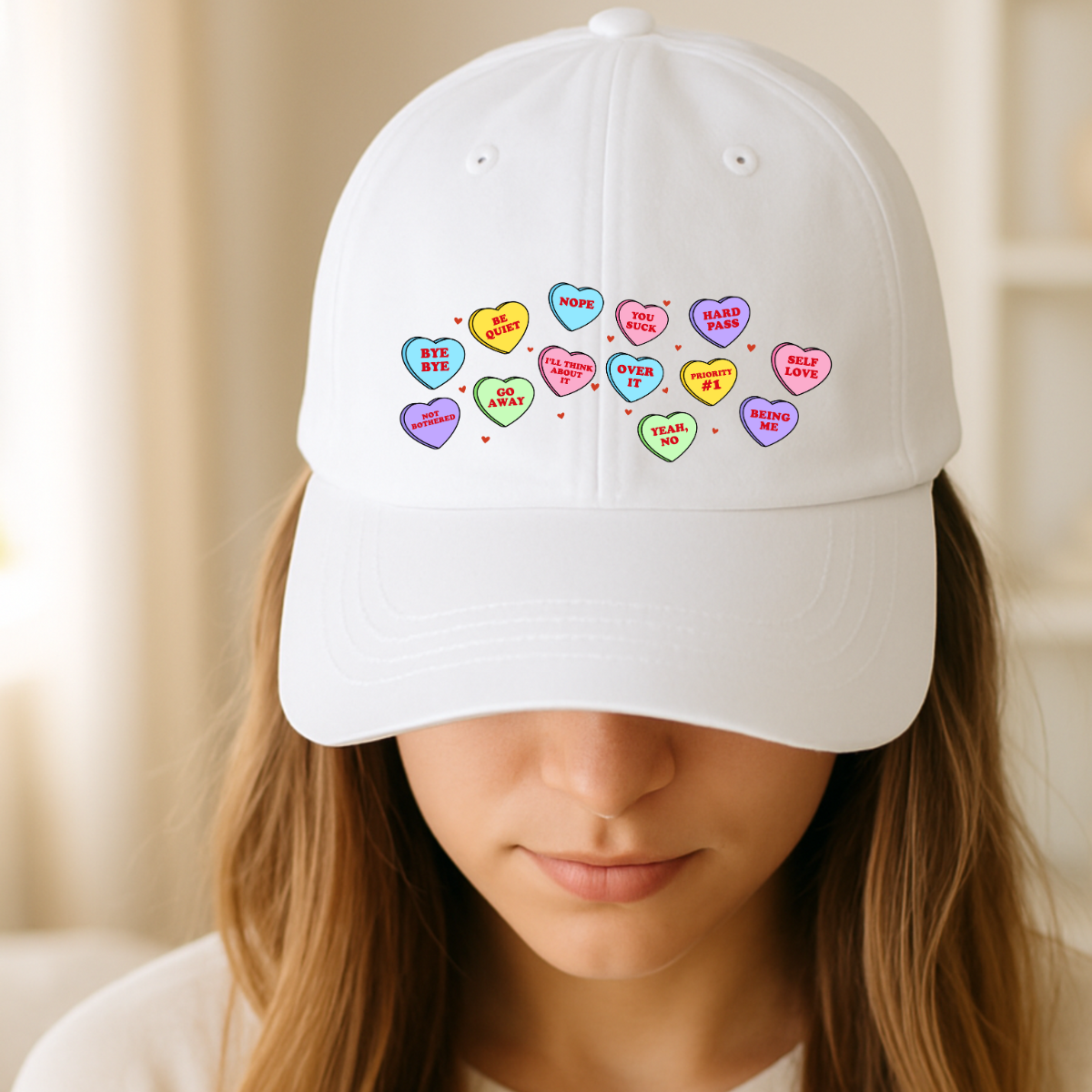 Snarky Love Hearts Cap