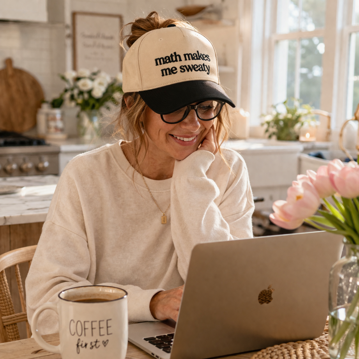 Math Makes Me Sweaty Embroidered Cap