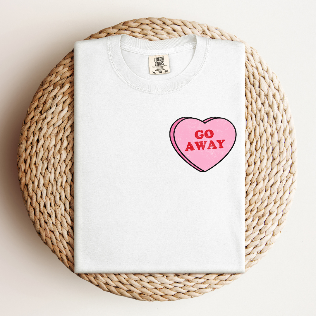 Go Away Love Heart Tee