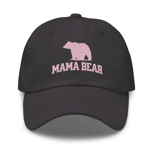 Embroidered Mama Bear Cap (Baby Pink)
