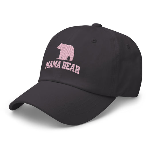 Embroidered Mama Bear Cap (Baby Pink)