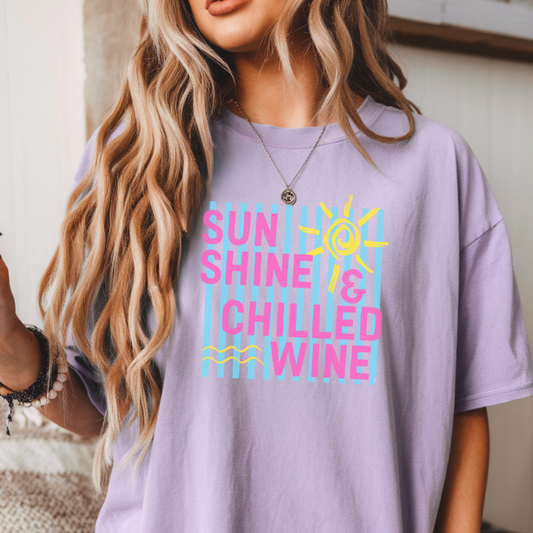 Sunshine & Chilled Wine Relaxed Tee