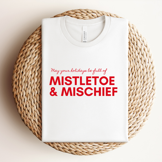Mistletoe & Mischief Tee