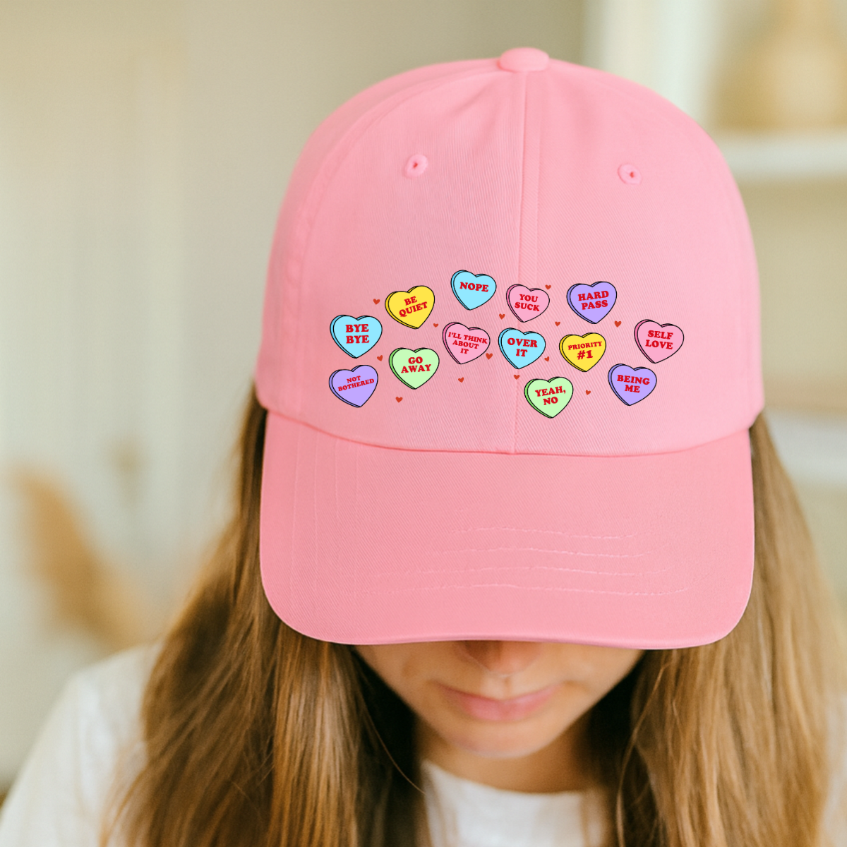 Snarky Love Hearts Cap