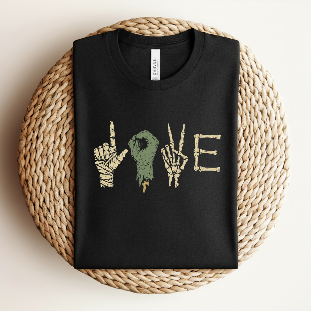 Skeleton 'LOVE' Tee
