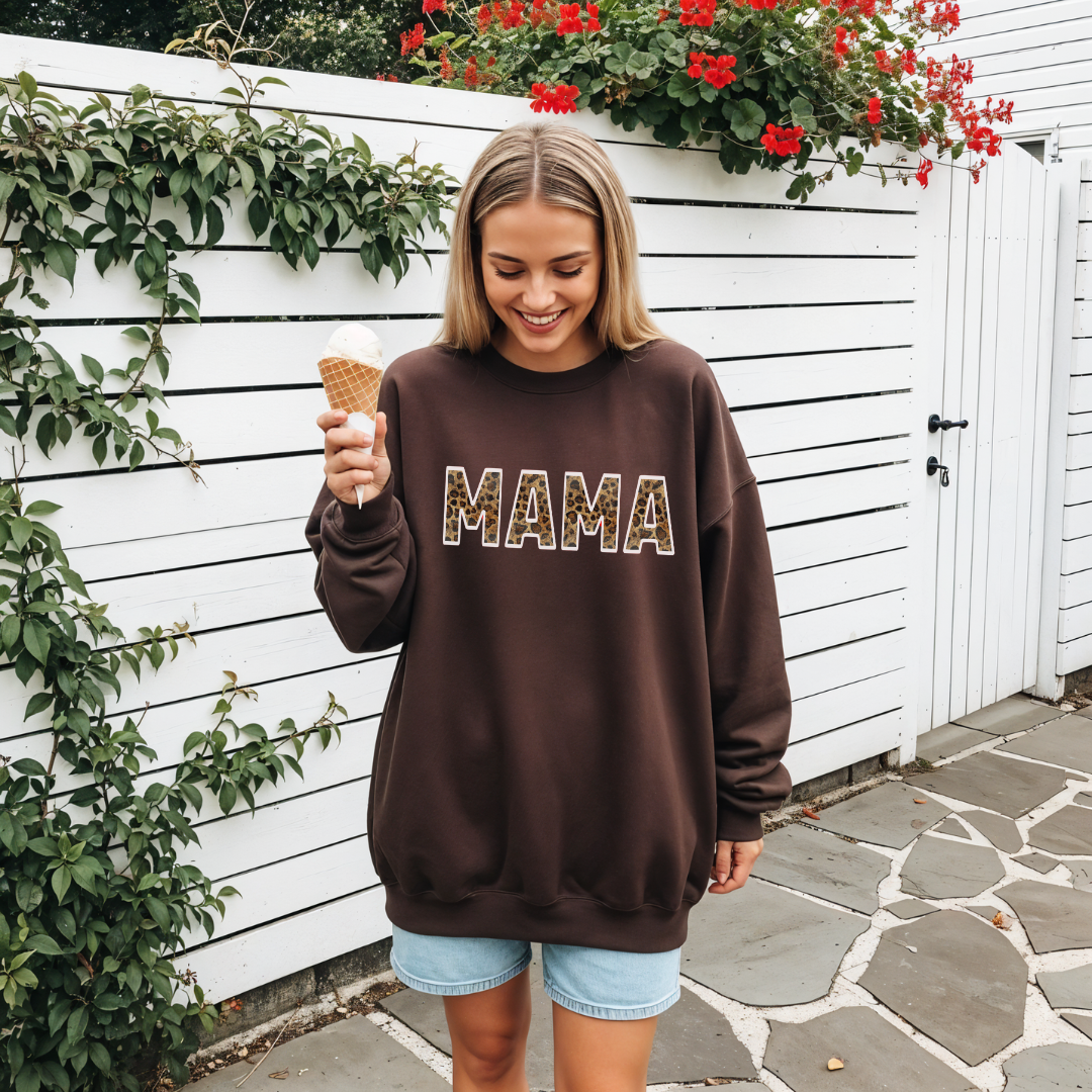 Mama Leopard Print Sweat