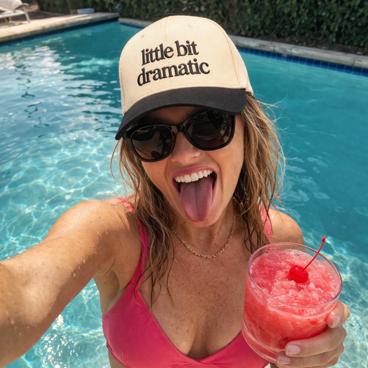 Little Bit Dramatic Embroidered Cap