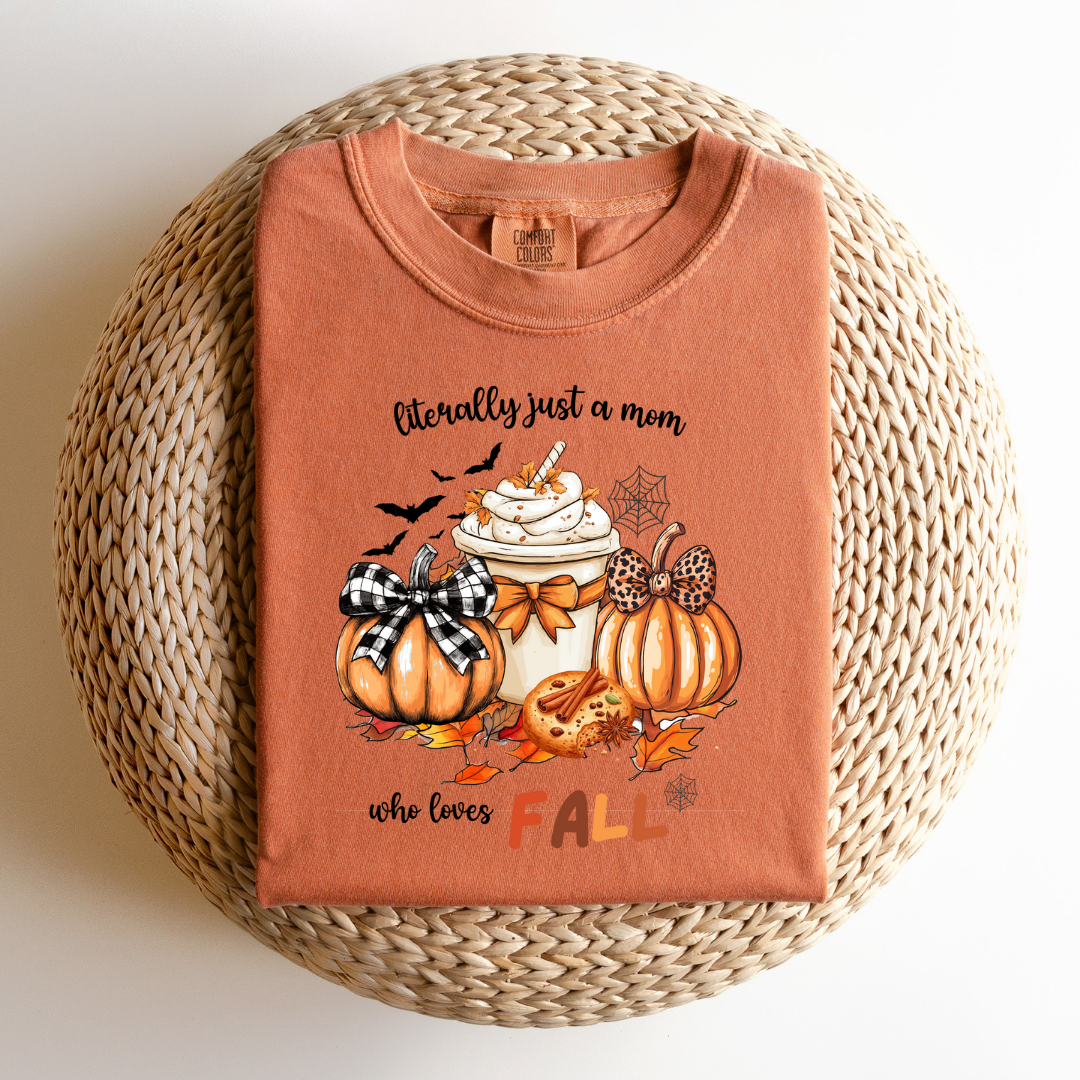 Just a Mom Who Loves Fall Tee