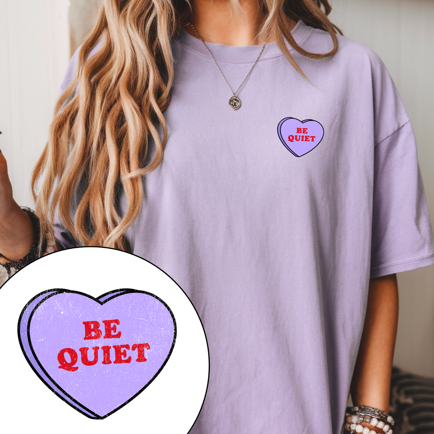 Be Quiet Love Heart Tee
