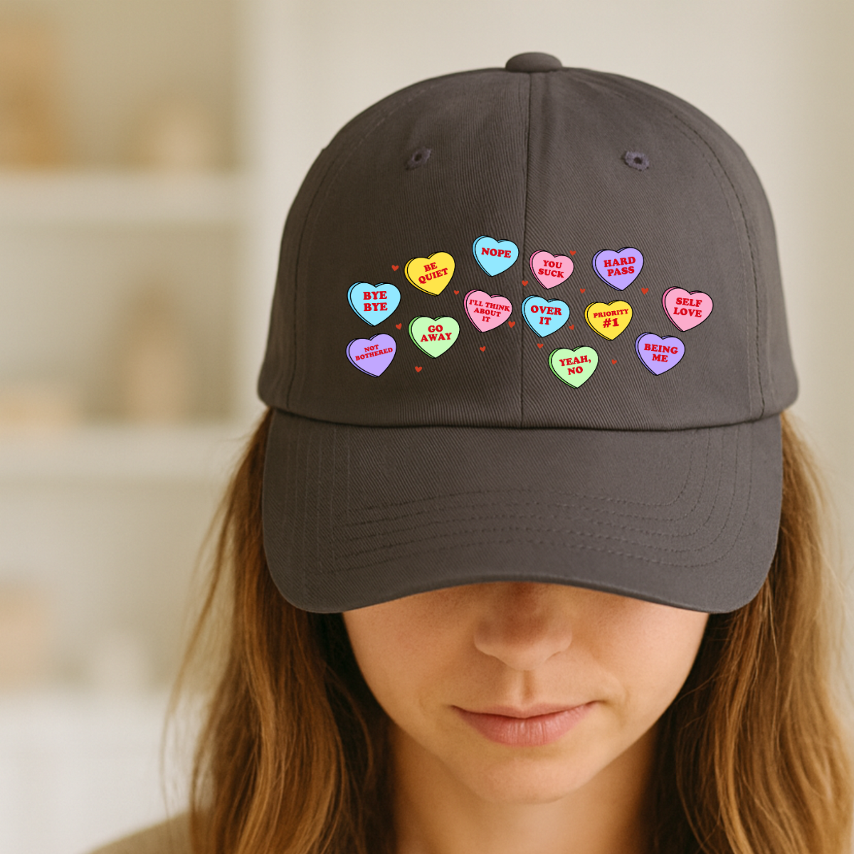 Snarky Love Hearts Cap