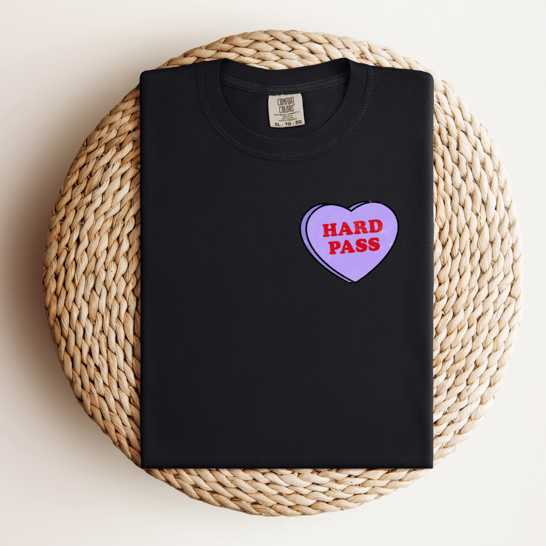 Hard Pass Love Heart Tee