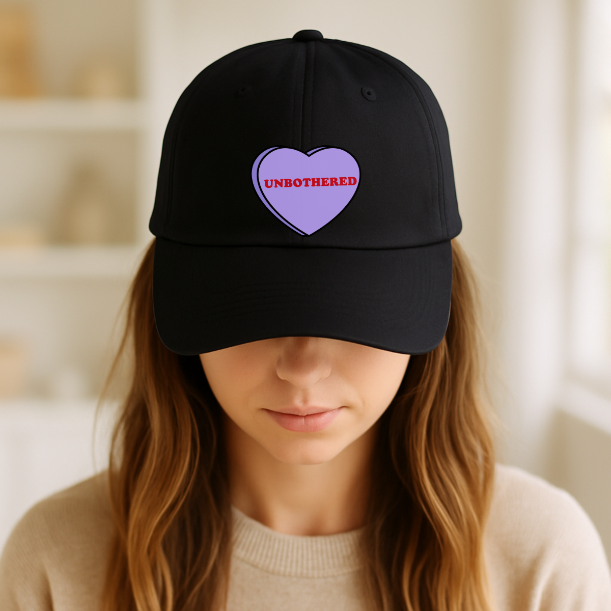 Unbothered Love Heart Cap