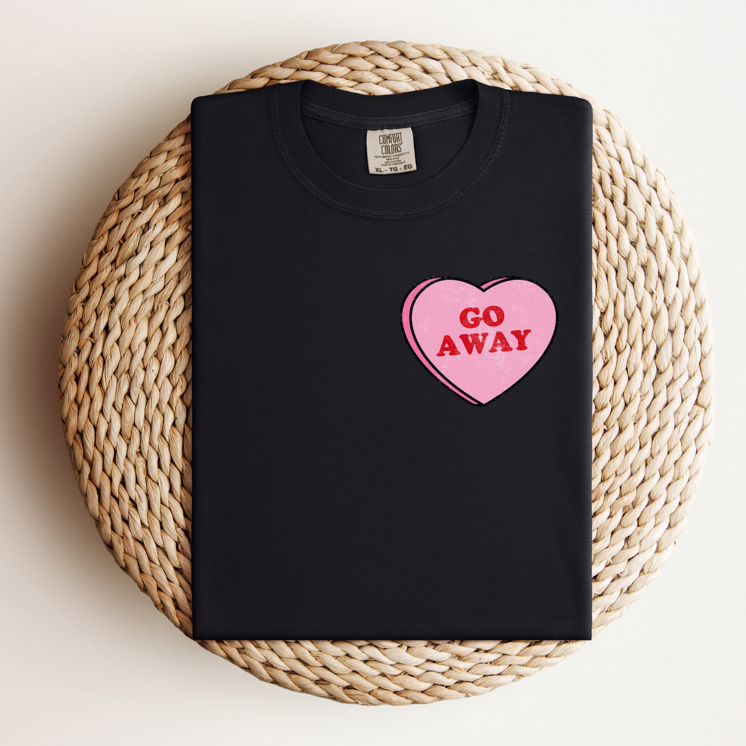Go Away Love Heart Tee