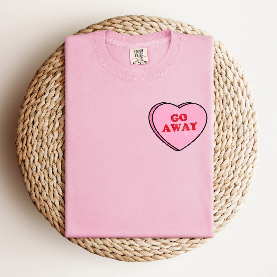 Go Away Love Heart Tee
