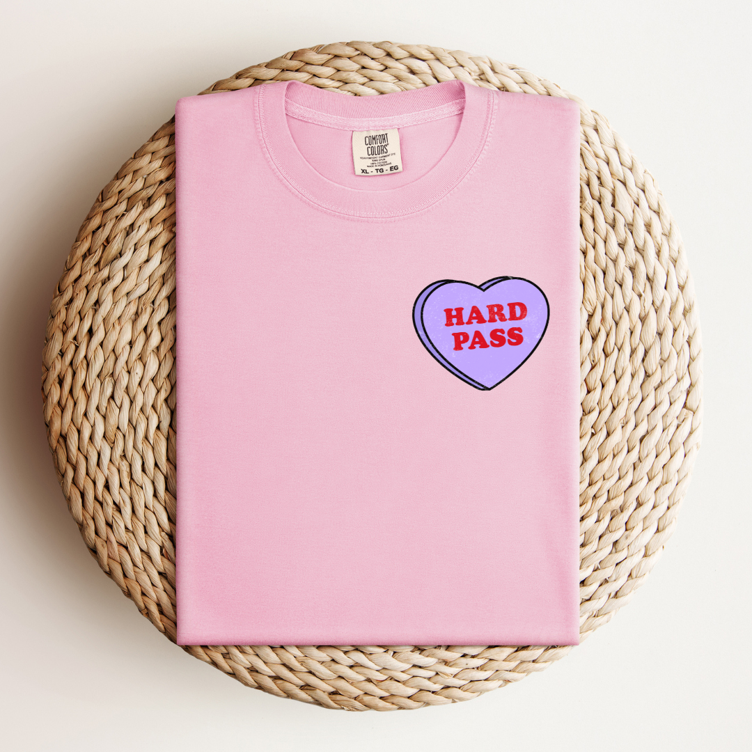 Hard Pass Love Heart Tee