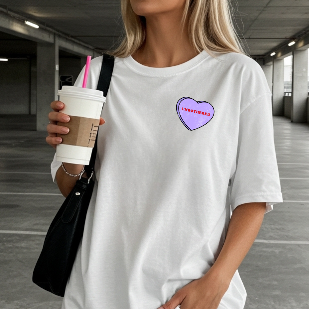 Unbothered Love Heart Tee