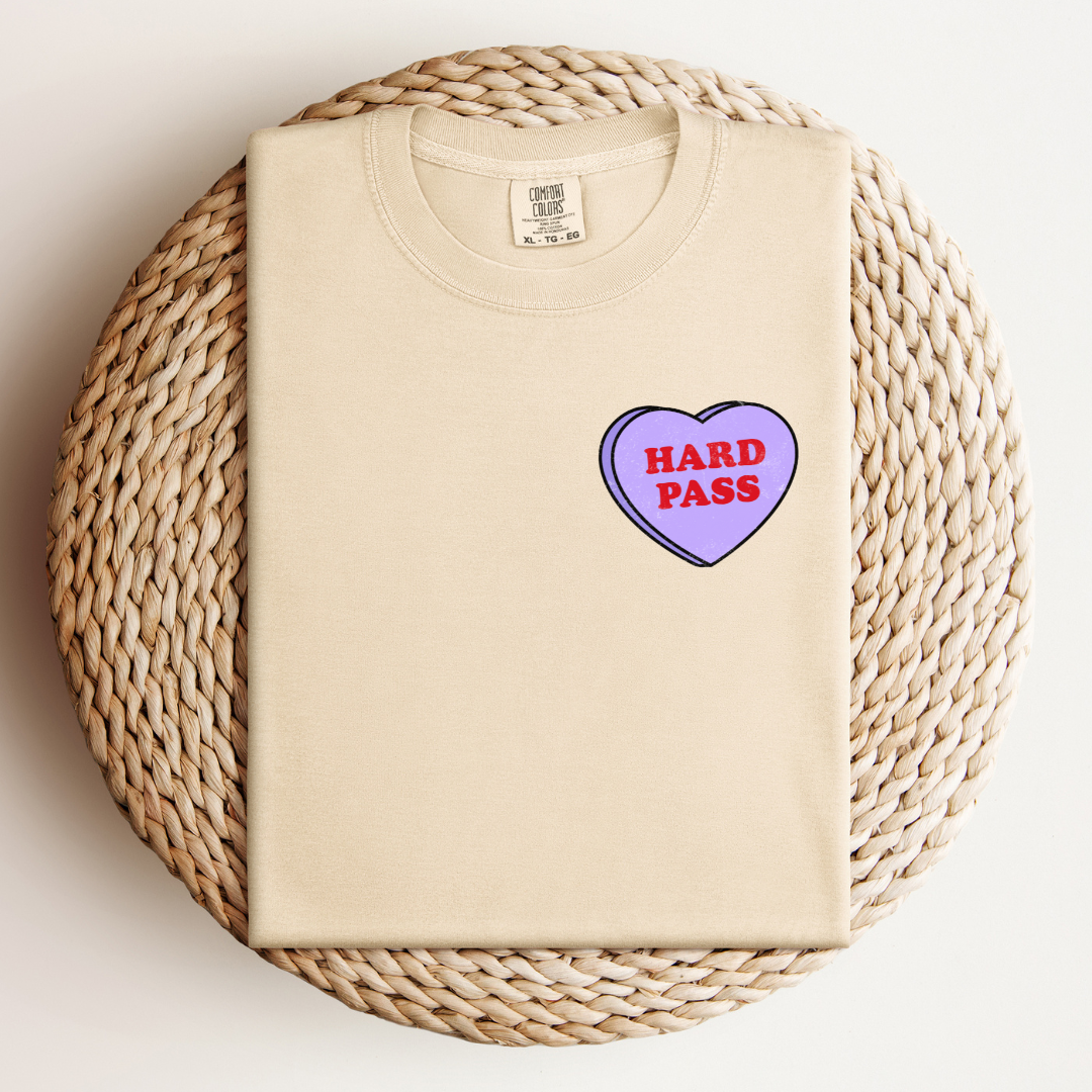 Hard Pass Love Heart Tee