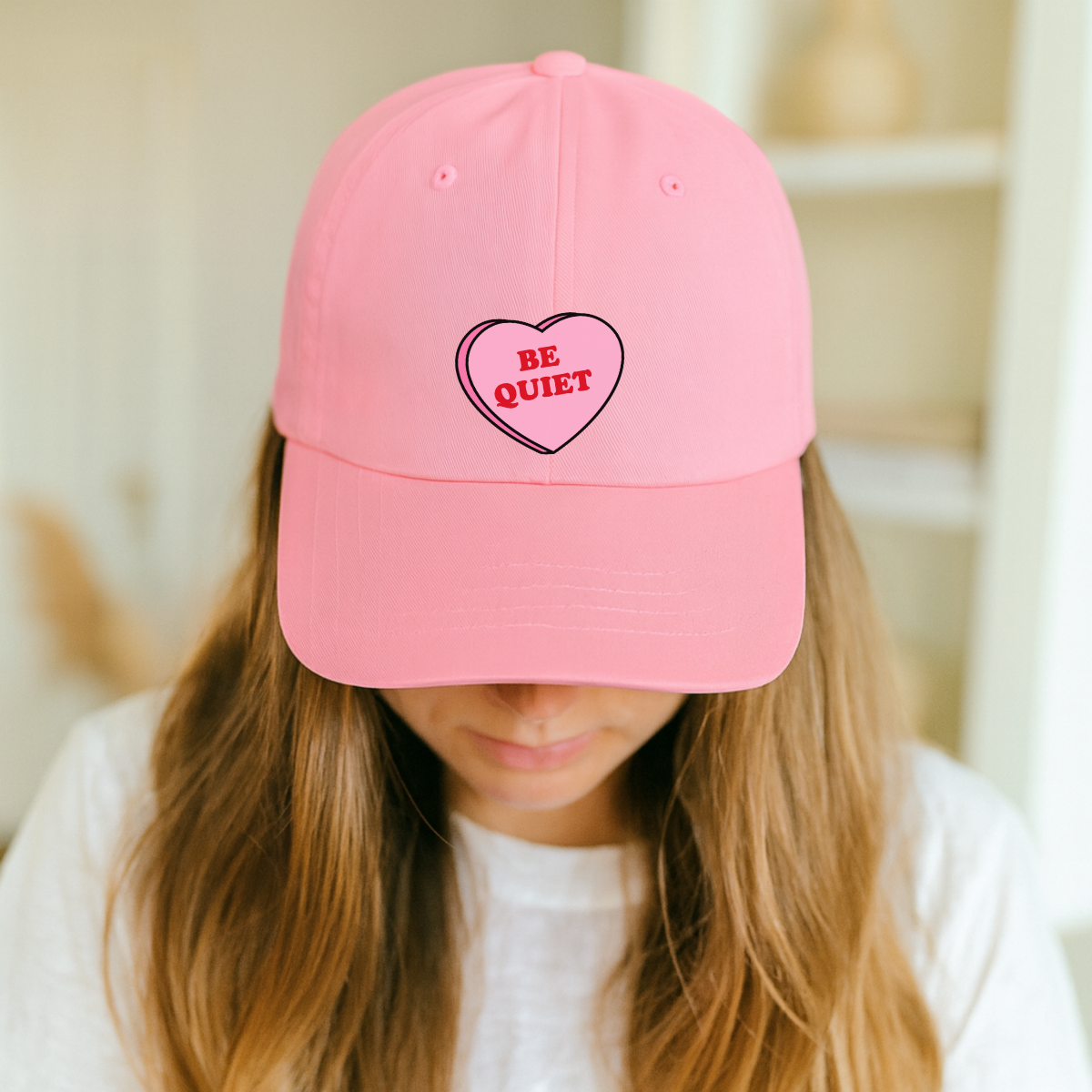 Be Quiet Love Heart Cap