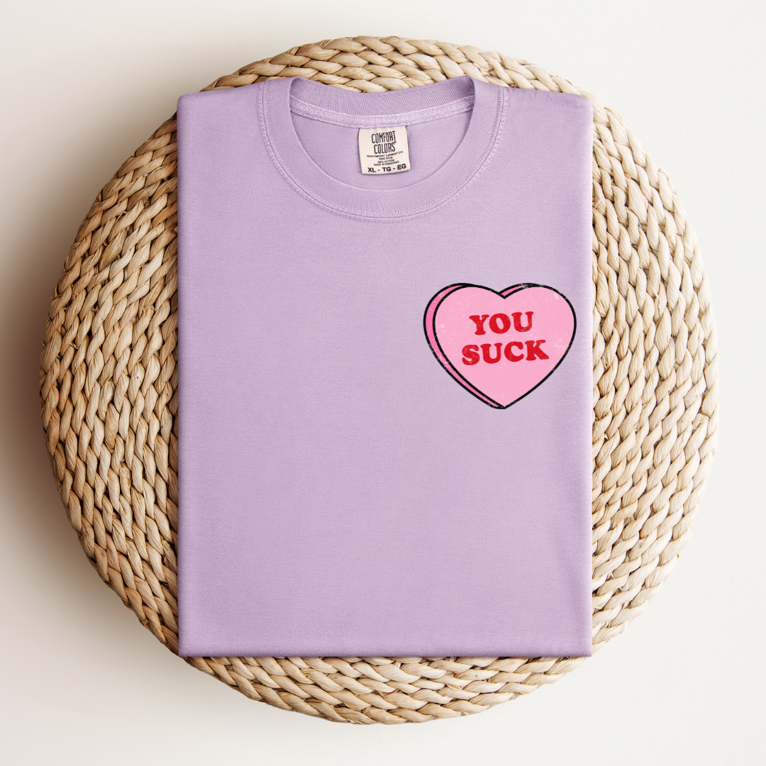 You Suck Love Heart Tee