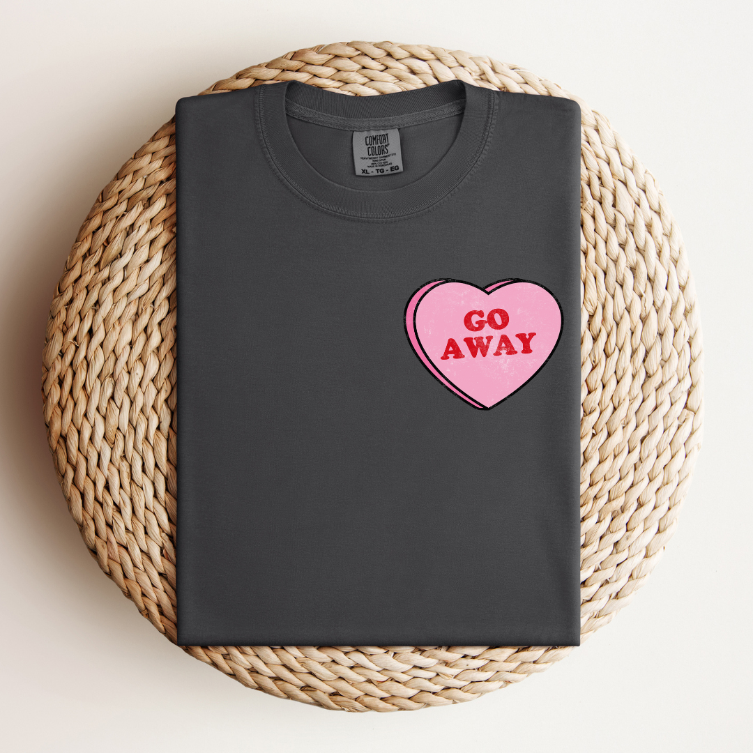 Go Away Love Heart Tee