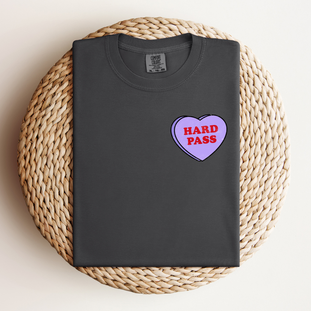 Hard Pass Love Heart Tee