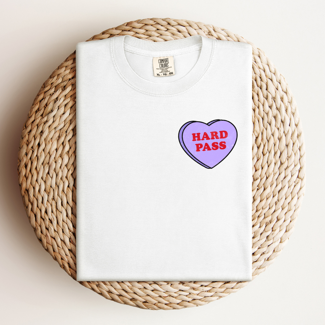 Hard Pass Love Heart Tee