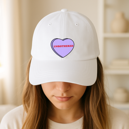 Unbothered Love Heart Cap
