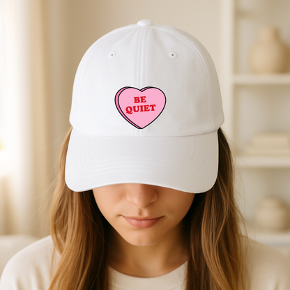 Be Quiet Love Heart Cap