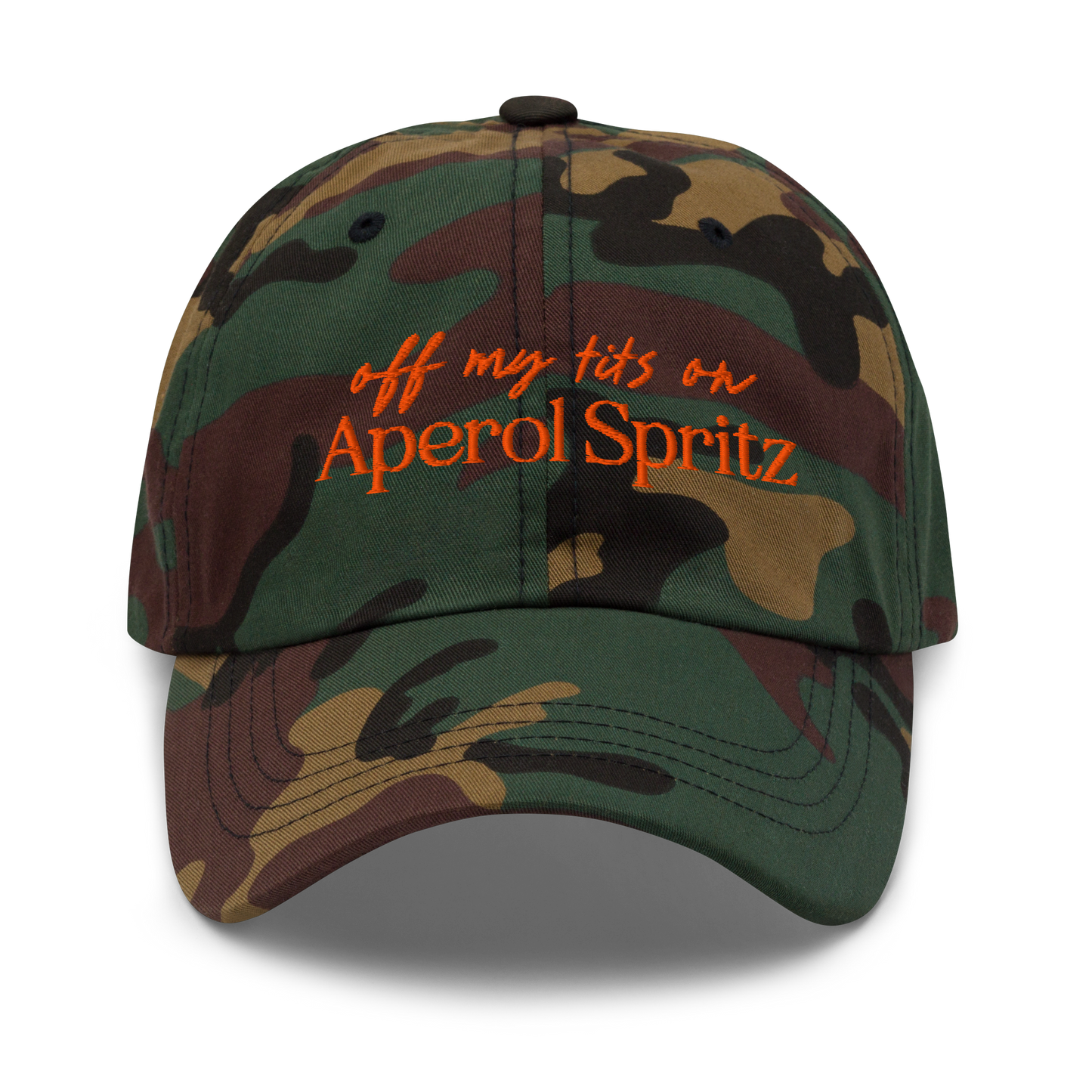 Off My Tits on Aperol Spritz Embroidered Dad Hat
