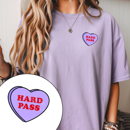 Hard Pass Love Heart Tee