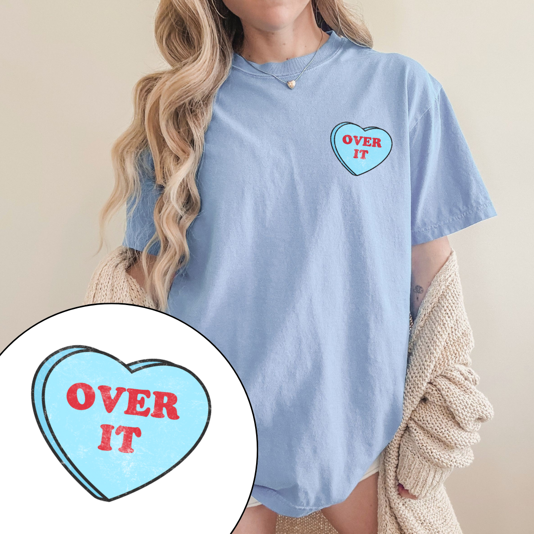 Over It Love Heart Tee
